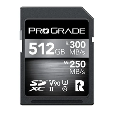 Image de Carte Mémoire ProGrade Digital SDXC UHS II V90 300R (512Go)