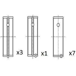 Image de FAI AutoParts BM1051 STD Coussinet de vilebrequin MG: MGF Cabriolet, MG ZR 3/5 portes, LOTUS: Elise S1