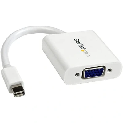 Image de StarTech.com Adaptateur / Convertisseur vidéo Mini DisplayPort vers VGA M/F 1920x1200 Blanc Neuf