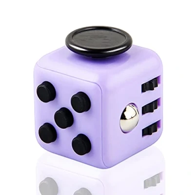 Image de Steemjoey Anti Stress Fidget Toy Cube Jouet Décompression avec 6 modules apaisants pour Enfants et Adultes (Violet)
