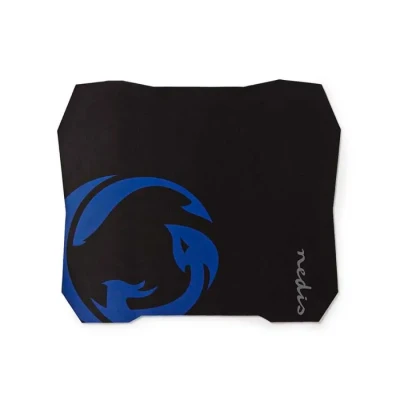 Image de Nedis GMPD100BK Tapis de souris jeu Noir, Bleu Neuf