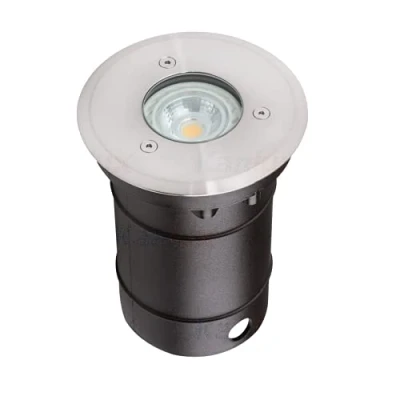 Image de Kanlux Support de spot sol GU10 encastrable rond 2 presses étoupe