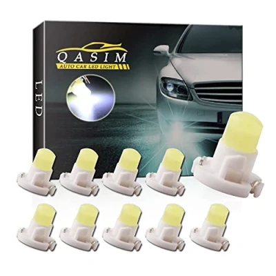 Image de Qasim 10x T4.2 Ampoules LED COB 1SMD Blanc pour Tableau de Bord Voiture Compteur Vitesse Jauge d&#039;Instrument DC 12V
