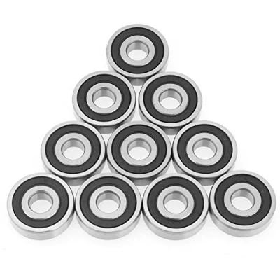 Image de 10pcs Roulements à Billes en Acier Doubles Côtés Scellés Caoutchouc 6200 2RS 10 * 30 9mm