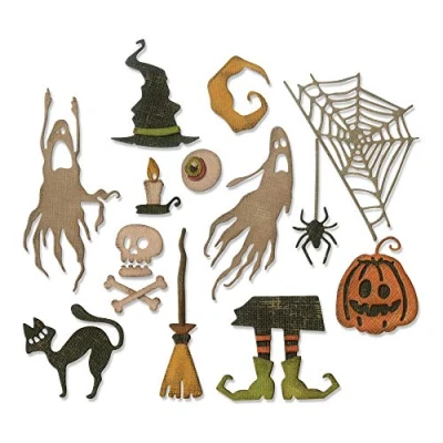 Image de Set de 17 matrices Thinlits Frightful Things par Tim Holtz