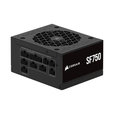 Image de CORSAIR SF750 (2024) Alimentation ATX Entièrement Modulaire à Faible Bruit 80 Plus Platinum Compatible 3.1 PCIe 5.1 Support SFX to Inclus Noir