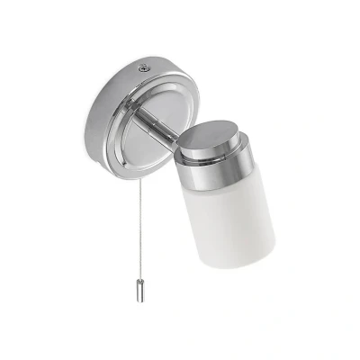 Image de Lindby Applique Murale Alimari à intensité variable (Moderne) en Argent Métal e. a. pour Salon &amp; salle manger (1 lampe,à G9), Luminaire de bain, Lampe WC