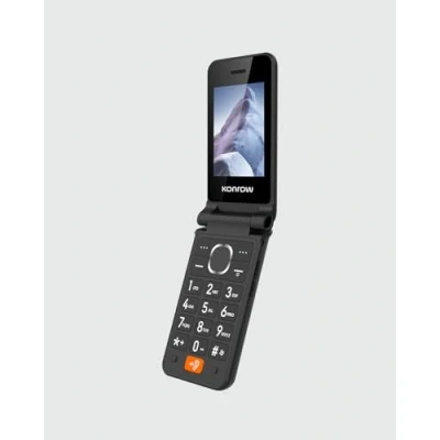 Image de Konrow Senior Flip (4G 2.8&#039;&#039; Avec Station de charge) Noir Tout Opérateurs