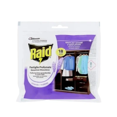 Image de Raid Sachets Anti Mites, Senteur Lavande Lot de 4, (4x18 units)