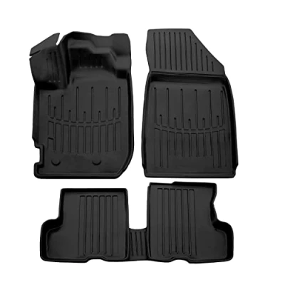 Image de Tapis de sol en caoutchouc 3D SCOUTT Dacia Duster 2 Premium Noir Sur mesure 2017 2024