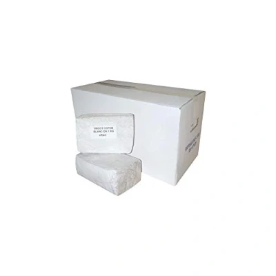 Image de GLOBAL HYGIENE Chiffons Coton Blanc Sac 1 KG (Vendu par 10)