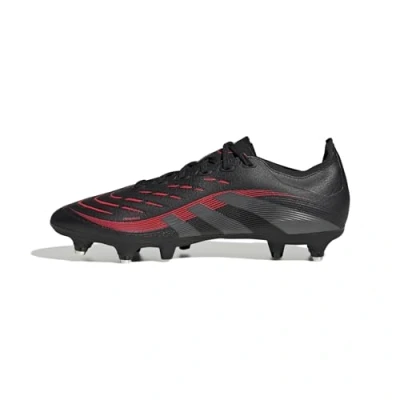 Image de adidas Mixte Predator League Soft Ground Football Boots Chaussures, Core Black/Grey Four/Lucid Red, 41 1/3 EU
