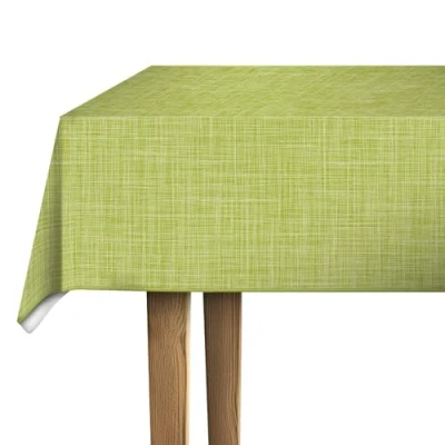 Image de d c fix nappe de table toile cirée Monte Carlo Sharon citron vert anti tache en plastique PVC linge enduite pour intérieur et extérieur 110 cm x 140 rectangulaire
