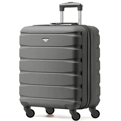 Image de Flight Knight Bagage Cabine Leger a 4 Roues en ABS Approuve par Plus De 30 Compagnies Aeriennes, Dont Air France et easyJet Grand Sac 56x45x25cm