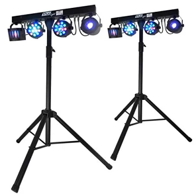 Image de Double PACK DJ LIGHT Euphoria Portiques + 48 effets lumière PAR/ASTRO/BEAM/DERBY Téléc DMX