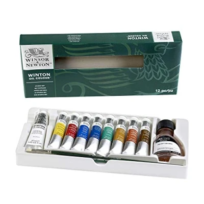 Image de Winsor &amp; Newton Winton Huile Set Studio 12 pièces Row