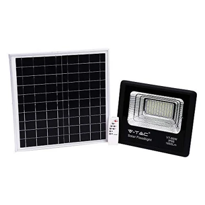 Image de V TAC Phare LED avec télécommande et panneau solaire 20 W, 6000 K, blanc froid