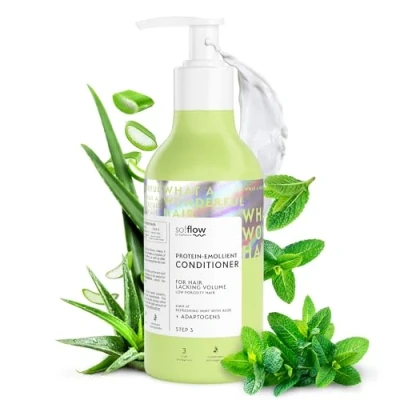 Image de Donc!Flow Après shampoing émollient protéiné pour cheveux à faible porosité, 400 ml