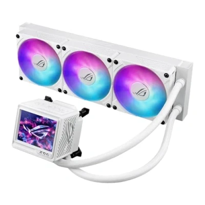 Image de ASUS ROG RYUJIN III 360 ARGB EXTREME WHT Processeur Refroidisseur de liquide tout en un 12 cm Blanc 1 pièce(s) Neuf
