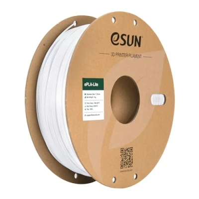 Image de eSUN PLA Filament 1.75mm, Modifié Imprimante 3D PLA, Précision Dimensionnelle +/ 0.03mm, 1KG Bobine (2.2 LBS) d&#039;Impression pour 3D, Blanc Froid