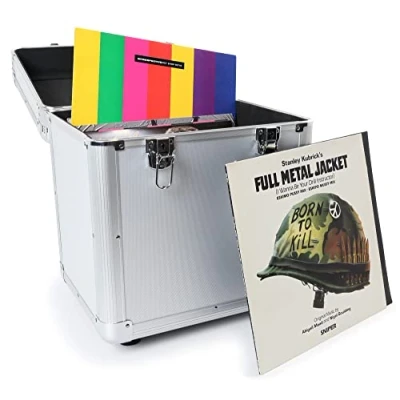 Image de Power Dynamics RC100 Valise Vinyles 31 x 35,5 39cm Argent, 12 Pouces, Poignées Intégrées, Construction Très Robuste, Idéal DJ Mobiles