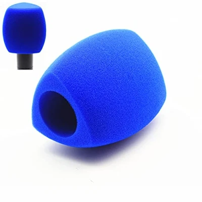 Image de Saidbuds Sponge Microphone Windscreen Foam Mic Cover Pare Brise pour à Main Housse de Interview (Bleu)