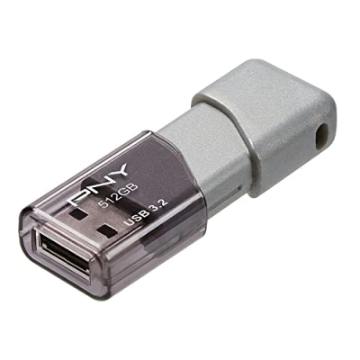 Image de PNY Turbo Attache 3 Clé USB 3.2 Argenté 100 Mo/s 512 Go