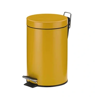 Image de kela 24285 Poubelle, Métal, Jaune Curry, One Size