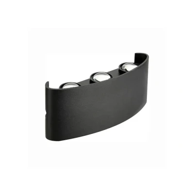 Image de Applique murale LED NOBRANDS 6W 4200K IP65 Aluminium Noir Extérieur