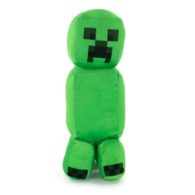 Image de Personnages en Peluche du Jeu Vidéo Minecraft Enderman, Chameau, Ocelot, Cochon, Steve, Alex, Creeper, Loup Tailles Selon Modèle Qualité Super Soft (Creeper)