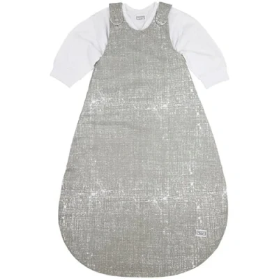 Image de Meyco Baby Fine Lines Sac de couchage 2 pièces, doublé (100% coton, fermeture éclair intégrale, doux pour la peau, infroissable, taille : 50/56), gris