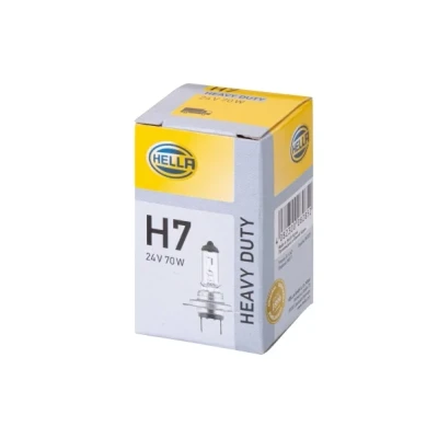 Image de HELLA 8GH 007 157 241 Ampoule, projecteur longue portée H7 24V 70W Halogène MERCEDES BENZ: ATEGO 2, SCANIA: P,G,R,T series