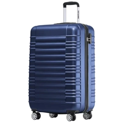Image de TRVLMORE Lot de 2 Valise Rigide Set Vanity à Main et Grande Valises Rigides 4 roulettes Soldes Ensemble Legere Bleu