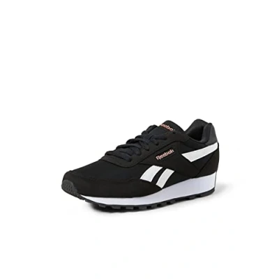 Image de Reebok Rewind Run, Chaussures de Course Femme, Core Black/White/Blush Metal, 40.5 EU