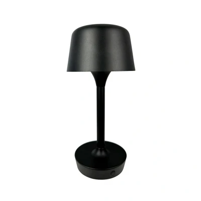 Image de Dyberg Larsen Lampe à poser LED rechargeable Flow, noir, hauteur 25 cm