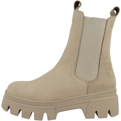 Image de s.Oliver Bottines à plateau, Femme, Taille: 40, Camel nubuck Cuir