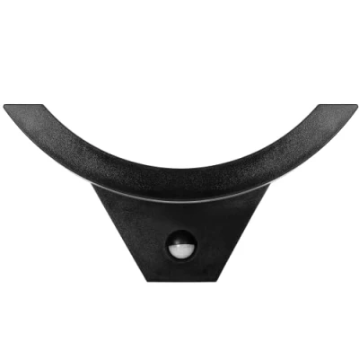 Image de Adviti SPINEL LED 10W Luminaire Exterieur Lampe de Jardin avec Détecteur Mouvement 140, 800lm, IP54, 4000K, IK 10 (noir)