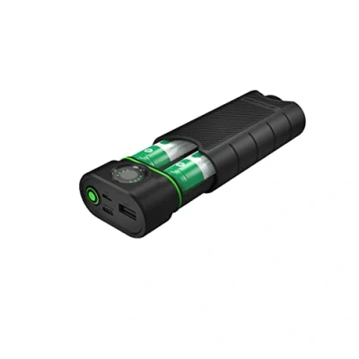 Image de Batterie portative d&#039;extérieur Powerbank Ledlenser Flex10 USB C chargeur, 2 batteries amovibles lithium de type 21700, temps charge court, boîtier solide, protection IP65 contre la poussière