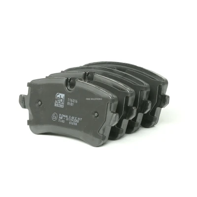 Image de FEBI BILSTEIN 116016 Jeu de plaquettes frein Essieu arrière contact signal d&#039;usure inclus avec kit vis AUDI: A6 C7 Avant, A7 Sportback