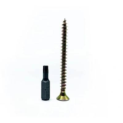 Image de DOJA Barcelona Vis a Bois 50 Autoforeuse 5x80 mm + 1 Embout Torx T20 Tete Fraisée en Acier Galvanisé d&#039;Assemblage Autotaraudeuses Autoperceuses