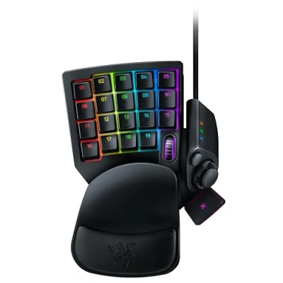 Image de Razer Tartarus V2 Pavé Numérique Gamer (32 Touches Entièrement Programmables, Forme Ergonomique avec Paume Détachable, Fonctionnalité Hypershift, Eclairage RGB Chroma) Noir