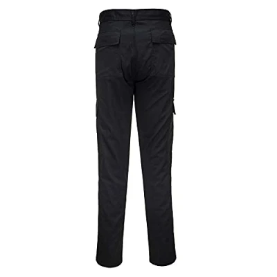 Image de Portwest Pantalon combat coupe ajustée slim, Couleur: Noir, Taille: 28, C711BKR28