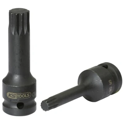 Image de KS TOOLS 911.0949 E Douille à choc M9 12,5 (1/2&quot;)mm (pouces) Polygone extérieur, intérieur