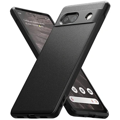 Image de Ringke Coque Compatible avec Google Pixel 7a [Onyx] Antidérapant Antichoc Protection Robuste Flexible Ultra Fine TPU Souple Durable Étui Black