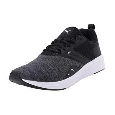 Image de Puma Unisex Nrgy Comet Chaussures de course sur route, Black White 1, 47 EU