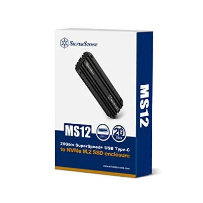Image de Silverstone MS12 Enceinte ssd Noir M.2 Neuf