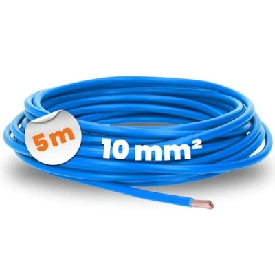 Image de Lapp 4520025 PVC Ligne à fil unique H07V K 10 mm² bleu 5 mètres
