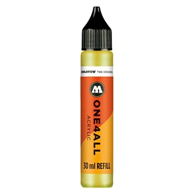 Image de Recharge Molotow Refill One4All Pour marqueur permanent 30 ml Jaune fluo fluorescent