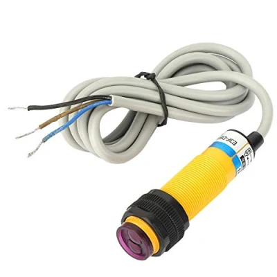 Image de E3F DS10P1 Commutateur photoélectrique infrarouge 10cm Capteur de proximité à distance inductive M18 commutation rayons infrarouges 3 fils