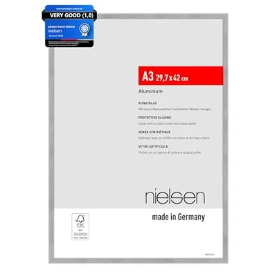 Image de nielsen cadre en aluminium Atlanta, 29,7x42 cm (A3), Structure argent mat